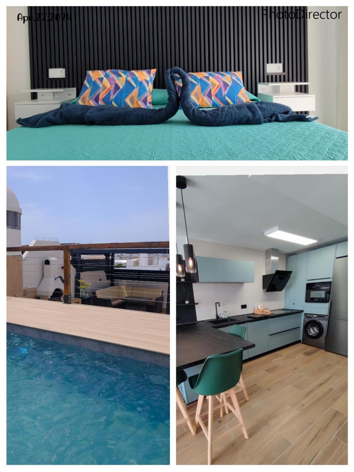 Apartament El Atico De Teresa Con Piscina Privada Climatizada A 250M Playa Vera Zewnętrze zdjęcie